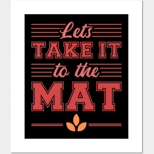 let's take it to the mat wrestling Posters and Art